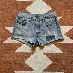 Levi’s size 30 patchwork cut-off shorts